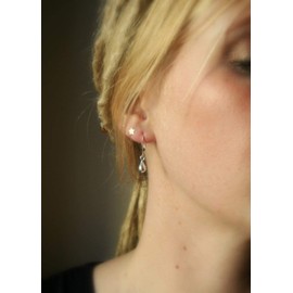 Sterling Silver Teardrop Earrings Small Everyday Earrings for Women and Girls (Leverbacks)