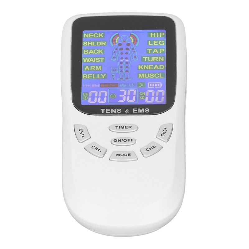 Rechargeable TENS Machine Neck Massaging 12 Modes Micro Current Digital