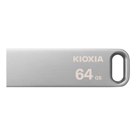 KIOXIA TransMemory U366 USB Flash Memory, 64 GB, USB 3.2 Gen 1, Thin, Stylish, Metallic Body