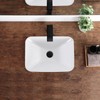 KDKSC Bathroom Vessel Sink 18.2'' x 13.3'' Small Semi Recessed