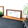 KATOMOKU Thermo Clock Walnut km-152WA Wooden Watch Thermo Hygrometer, Dual