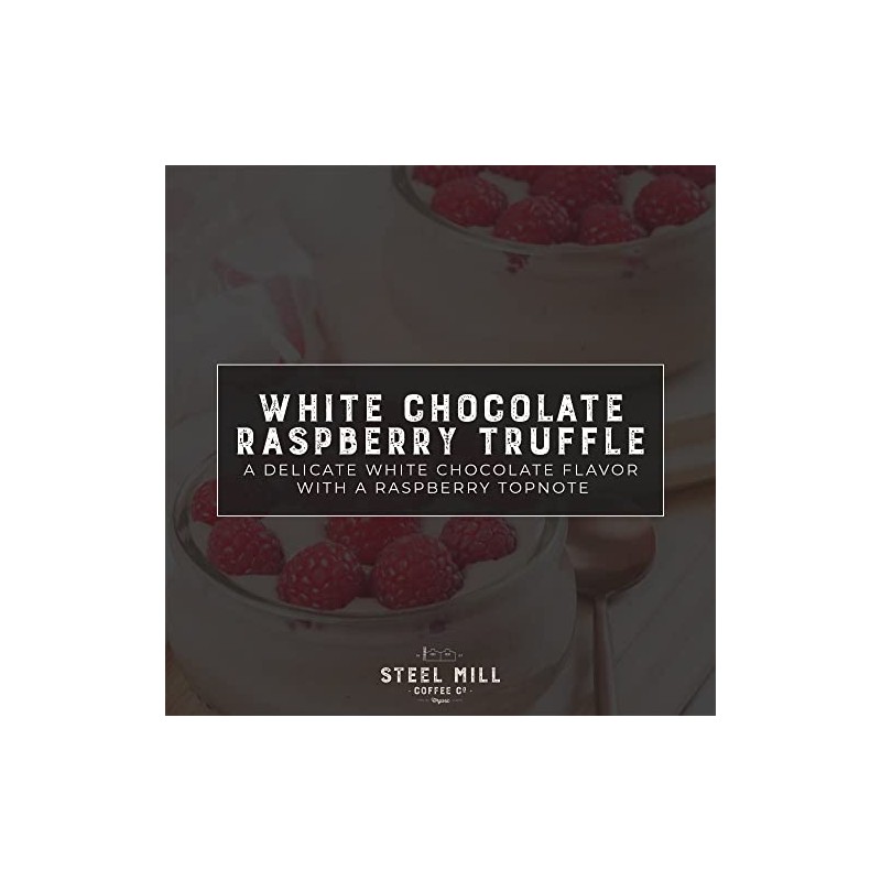 Steel Mill Coffee Co. White Chocolate Raspberry Truffle Flavored Coffee