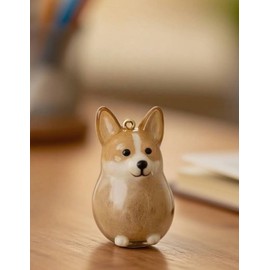 Amugagatop 2 Pack Dog Hair Collector Keychain:Cat and Dog Hair Fur Bottle,Collectible Gift for Pet Enthusiasts,Perfect as Keychain,or Sentimental Reminder of Your Beloved Pet (Corgi Dog)