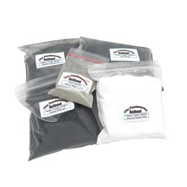 Fundamental Rockhound Products: Premium 4 Step Rock Tumbling GRIT KIT grit Pack for Tumble polishing Rocks Enough to Polish up to 10 pounds of Rock! Refill