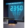 Mesqool Projection Alarm Clock for Bedroom Ceiling Digital Clock Projector