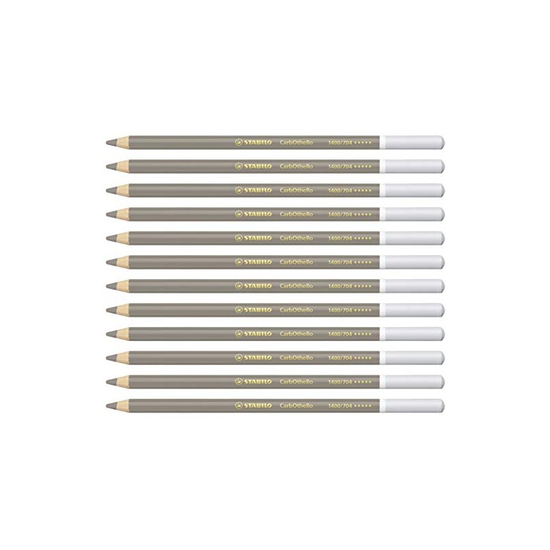 STABILO 1400/704"Carb0thello Chalk-Pastel" Colouring Pencil - Warm Grey 3 (Pack