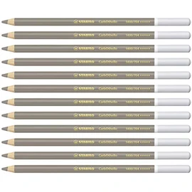 STABILO 1400/704"Carb0thello Chalk-Pastel" Colouring Pencil - Warm Grey 3 (Pack of 12)