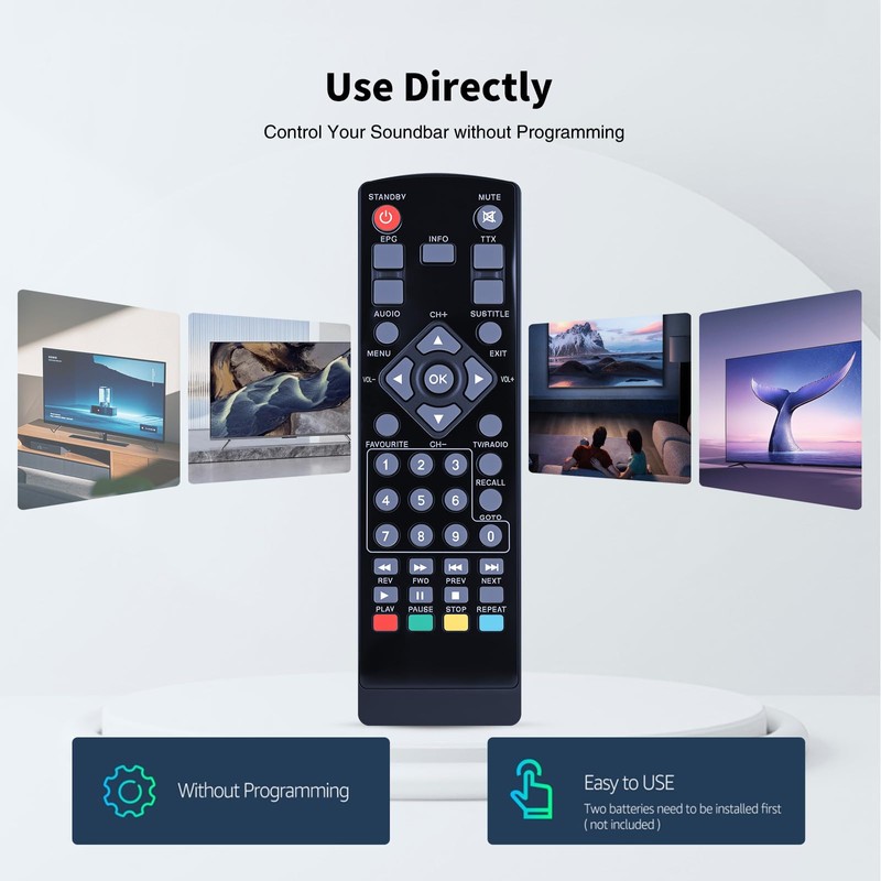 TRUCKON New Replacement Remote Control for TechniSat HD-S 261 DVB-S2