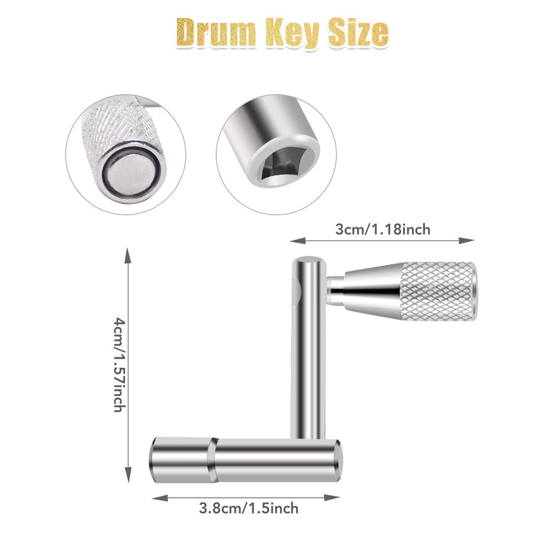 Seteol 6" Cowbell and Cowbell Clamp, Cowbell for Drum Set,