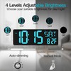 XREXS 17.2" Large Digital Wall Clock Bluetooth Sync Time, Precise