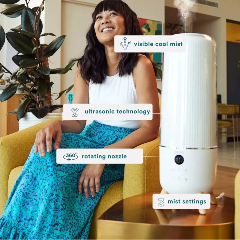 HoMedics Breathe Better Cool Mist Ultrasonic Top-Fill Humidifier w/ Aromatherapy