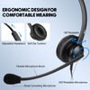 MKJ Cisco Headset for Office Phone Corded RJ9 Dual Ear