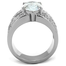 YourJewelleryBox Marquise Cut Pave 8C Cubic Zirconia CZ Ring Cocktail Glamorous Flawless Size N TK1752