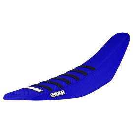 Enjoy MFG 2022-2024 Yamaha YZ 85  Gripper Seat Cover  all BLUE w/ BLACK ribs #319
