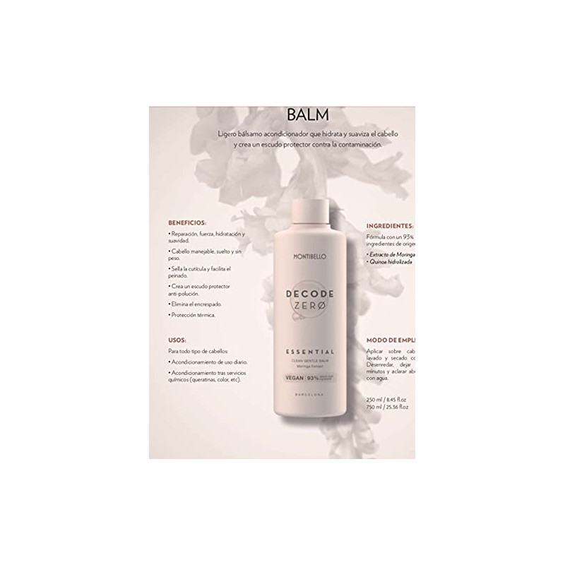 MONTIBELLO Decode Zero Essential Balm 250ml