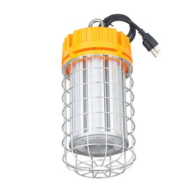 150w Led Temporary Work Light for Construction Sites - 100-277vac, 5000k Daylight White, Durable Portable linkable Job site Lighting with Hook -for Job Site,Workshop Area Lighting (150w)