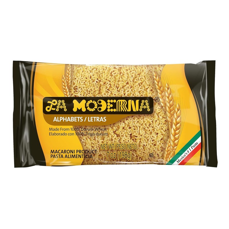 La Moderna Noodle Alphabet Pasta 7Oz Pack Of 20 Fun