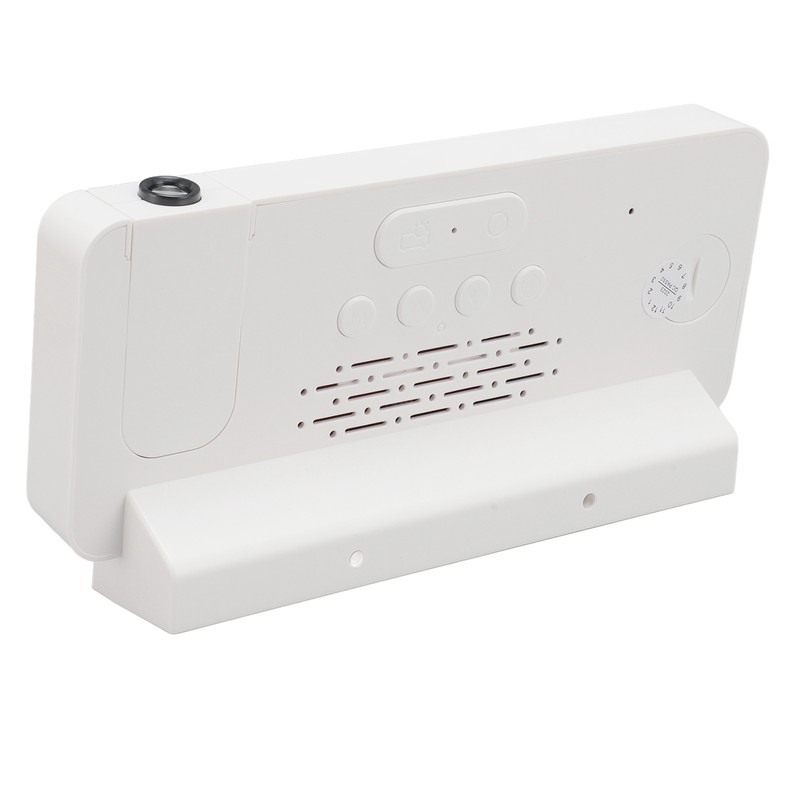 Projection Alarm Clock USB Rechargeable White Light Snooze Function Adjustable