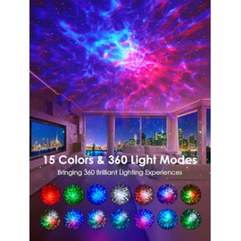 Star Projector,15 Colors Galaxy Projector Star Light Projector for Bedroom,15 White Noise Galaxy Lights for Bedroom,Bluetooth Speaker Galaxy Light Projector, Gifts Room Decor for Teen Girls Boys