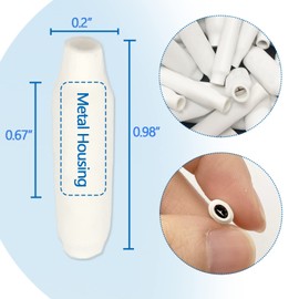 Blue B Connectors Silicone Filled Wet B Wire Gel Telephone Alarm Wire Crimp Bean Type Splices for Low Voltage (500Pcs Blue + 500 Pcs White)