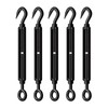 RiaYer 5PCS M5 Hook & Eye Turnbuckle 304 Stainless Steel