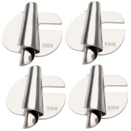 Prensatelas de dobladillo enrollado, 4 tamaños, juego de prensatelas de dobladillo enrollado de 3/4/5/10 mm, dobladillo universal para accesorios de máquina de coser, pie de dobladillo enrollado ancho