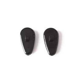 NicelyFit Screw-In Nose Pads w Air Cushion for Oakley Eye Glass Eyeglass Sunglass Frames 15mm x 7mm (Black - 1 Pair)