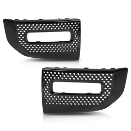 LQI Front Fog Light Cover Lamp Bezel Left and Right Compatible with Land Rover Defender 90 110 130 2020-2023 Black LR129432, LR129431