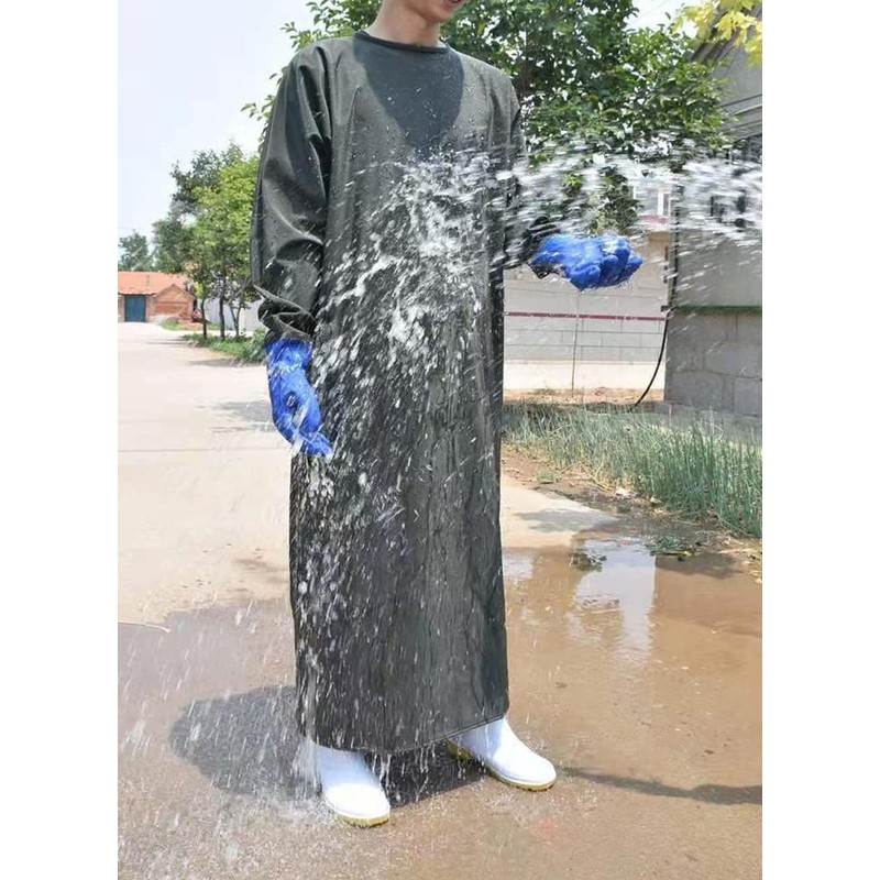 Full Sleeve Waterproof Knit Apron Gown - Windproof and Chemical