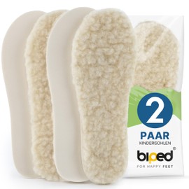 Biped 2 Pairs Set Children's Lambswool Soles Extra Thick Z1021(EU 30–31)