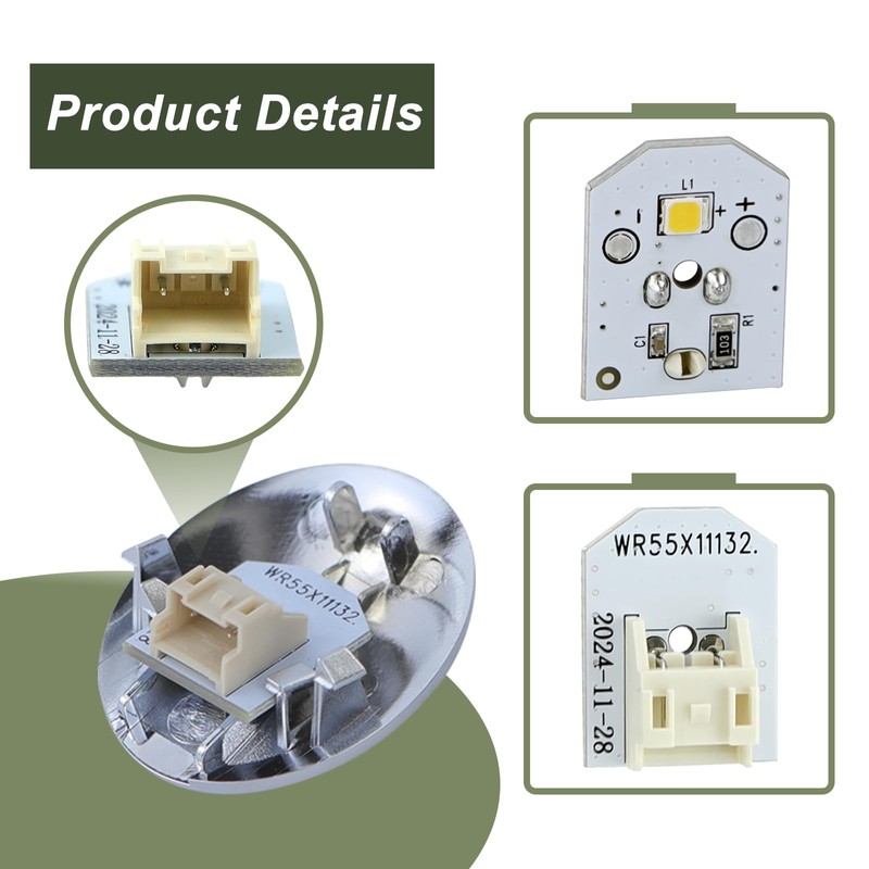WR55X25754 WR55X11132 Refrigerator Bulb Light Replacement for GE Replaces WR55X26486