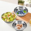 NYSUZHOUJI Deep Mixing Bowl, Stainless Steel Bowl, Salad Bowl for