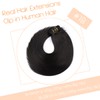 VINBAO Natural Black Hair Extensions Clip in Human Hair Extensions