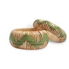 Pure Hands Handmade, Lightweight & Colorful Chunky Rattan Bracelet Set