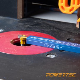 POWERTEC 72230 15pcs Setup Blocks Height Gauge Set & 16 x 24 Inch Steel Framing Square, Router Table Setup Bars for Router Bit/Table Saw Blade Height, Band Saw, Drill Press, Woodworking, Construction