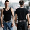 BELTROAD Stylish Studded Belt for Men Women Goth Punk Belts