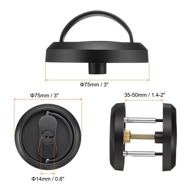 PATIKIL Stainless Steel Deadbolt Lock, Single Cylinder Dead Bolt Locks