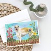 Caroline's Treasures Irish Wolfhound Spring Greeting Cards and Envelopes Pack