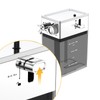 MAttinata Espresso Machine Milk Tank, Automatic Milk Frother for Cappuccino