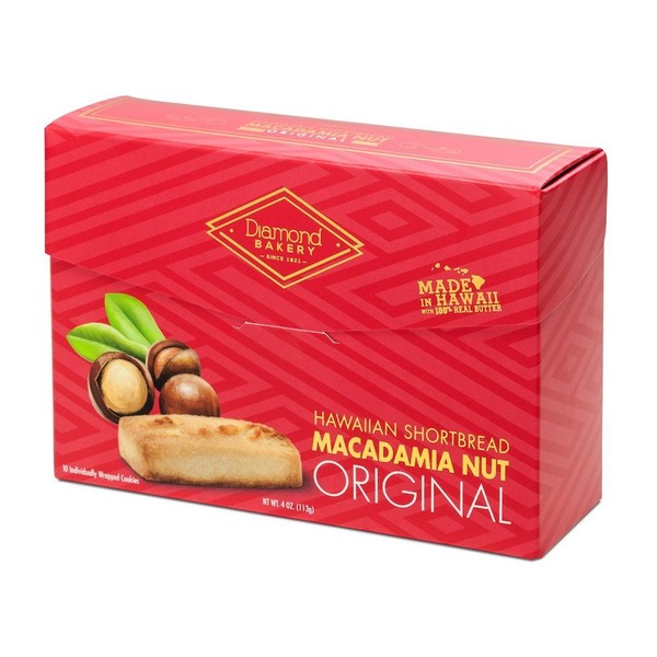 Hawaiian Shortbread Macadamia Nut Cookies, Original 4 ounce (113g)