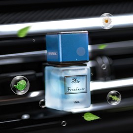 Automatic Car Diffuser With 3 Bottles Essential Oil, Air Freshener, Auto On/Off, Natural Plant Aromatherapy (Lavender, Vanilla, Ocean), USB, Long Lasting Fragrance for 60 Days, High-Grade Packing