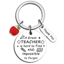 UYBEPU Teacher Appreciation Gift Teacher Stuff Accessories Teachers Keychain Gifts for Women Men Best Teachers Day Gifts From School Students