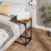 QEEIG C Shaped Side Table Set of 2 Living Room