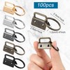 100 PCS Key Fob Hardware, 1 Inch Keychain Hardware with
