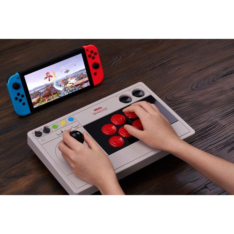 8BitDo Arcade Stick Bluetooth Game Pad for Switch and Windows