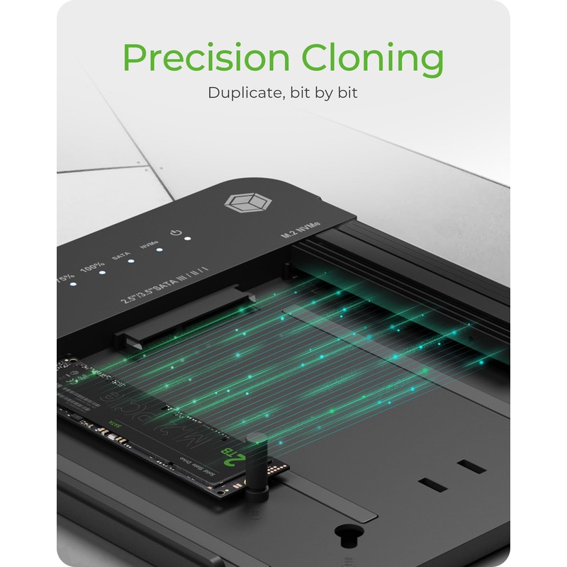 ICY BOX M.2 NVMe & SATA SSD/HDD Docking Station, USB-C