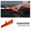 JeCar 10pcs Orange Windshield Wiper Covers Trim Kit for 2007-2018