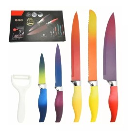 Drowcook Juego De Cuchillos Antiadherentes Multicolor