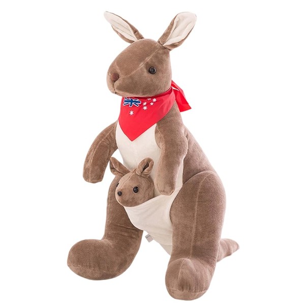 ZPSOSPZ Kangaroo Plush Toy, Realistic Animal Plush Doll, 32cm Cute