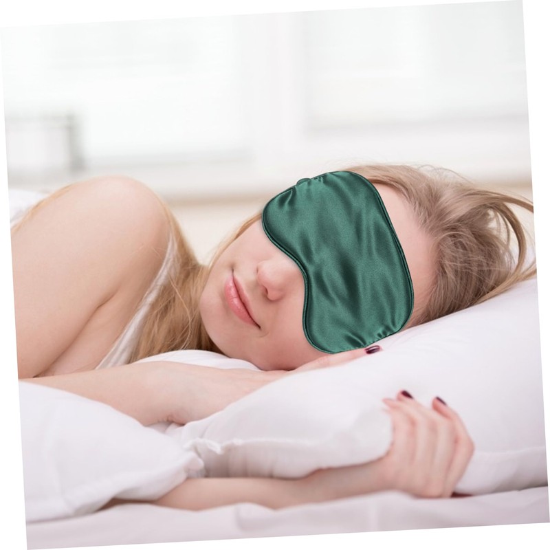 Baluue 3Pcs Silk Sleep Eye Mask Set with Hair Scrunchies